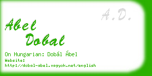 abel dobal business card